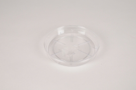 A001AT Clear plastic saucer D14cm