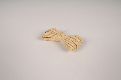 Rouleau de corde naturelle 10mm x 5m