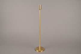 A004E0 Gold metal candle holder H45cm