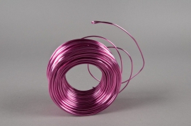 A004MG Roll of aluminium wire pink 2mm 500gr 60m