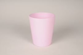 A005XF Cache-pot en céramique rose 13.5cm H15.5cm