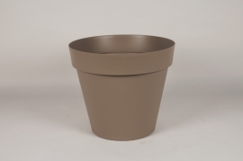 A007DB Brown toscana pot D50cm H41cm