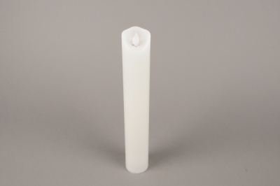 Bougie blocUyuni LED blanc Ø7,8 cm, 15,2 cm