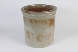 A023CA Pot en céramique beige D43.5cm H47cm