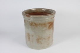 A024CA Pot en céramique beige D35cm H36cm