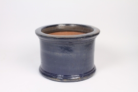 A026CA Pot en céramique bleu D35cm H24cm