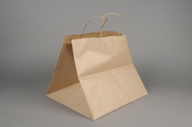 A028AS Bag of 25  natural kraft bags 33cm x 37cm H31cm