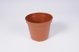 A029AT Pot plastique terracotta D13cm H11cm