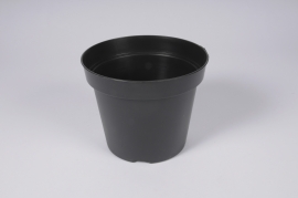 A030AT Black plastic pot D13cm H11cm