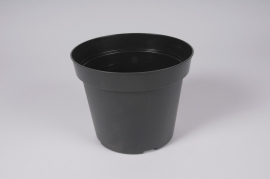 A034AT Black plastic pot D18cm H14.5cm