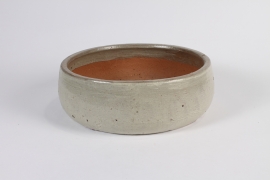 A035RR Beige terracotta bowl planter D30cm H10.5cm