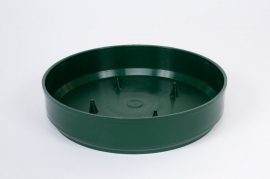 A049T7 Bag of 12 green plastic bowls D20cm