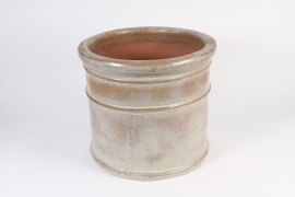 A050RR Beige ceramic pot D42cm H38cm