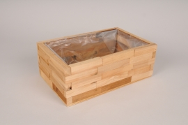 A057MZ Wooden planter 28x18cm H10cm