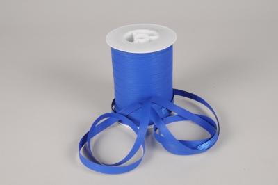 Curling Ribbon, W: 10 mm, Glossy, Blue, 250 M, 1 Roll
