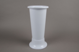 A061T7 White plastic vase D18cm H45cm