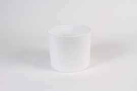 A065DO Cache-pot en céramique blanc D20.5cm H17cm