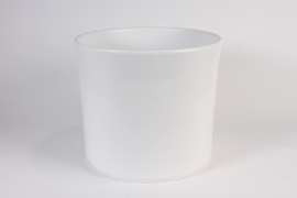 A070DO Cache-pot en céramique blanc D36cm H31cm