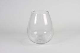 A073P5 Vase en verre transparent D20cm H25cm