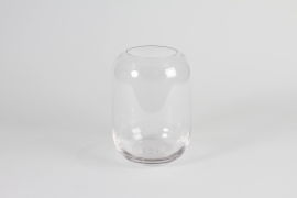 A078P5 Vase en verre transparent D14cm H20cm
