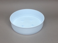 A079T7 Bag of 12 white plastic bowls D15cm