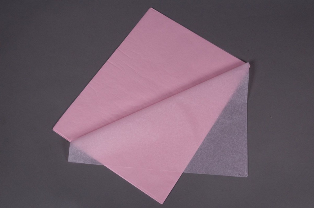 Papier de soie 50x75cm rose pâle - 240 feuilles - RETIF