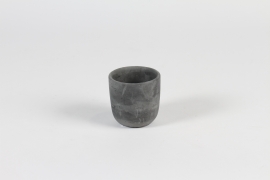 A115OZ Dark grey concrete planter D7cm H7cm