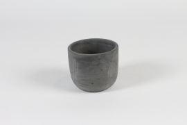 A117OZ Dark grey concrete planter D11cm H9cm