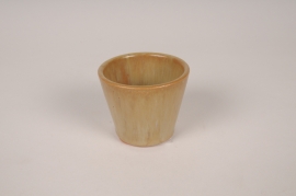 A119XD Green ceramic planter D8cm H7cm