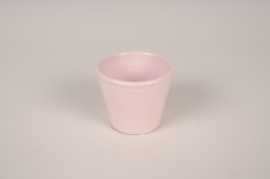 A123XD Cache-pot en céramique rose D8cm H7cm