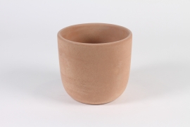 A124OZ Terracotta concrete planter D17cm H15.5cm