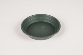 A155H7 Green plastic saucer D15cm