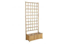 A162DQ Bamboo planter with trellis 75x30cm H180cm