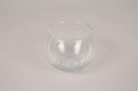 A166PM Vase en verre boule D10cm H8cm