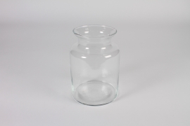 A298NH Clear glass bottle vase D14cm H20cm