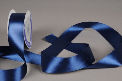 dark blue satin ribbon