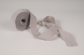 A317UN Grey velvet ribbon 40mm x 7m