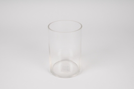 A339I0 Vase en verre cylindre D10cm H15.5cm
