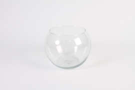 A357I0 Vase en verre boule D18cm H15cm