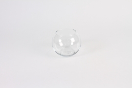 A363I0 Vase en verre boule D11cm H10cm
