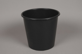 A384MO Black plastic conical bucket 4.5L D20 H20cm