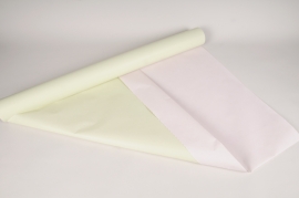 A416QX Rouleau de papier kraft vert menthe / rose 80cm x 50m