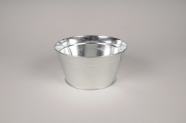 A428KM Natural zinc bowl planter D19.5cm H10cm