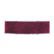 A870UN Burgundy velvet ribbon 25mm x 7m