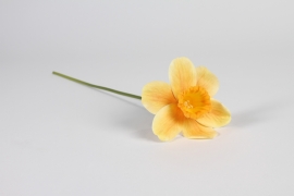 a928nn Narcisse artificiel jaune orange H40cm