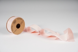 A989UN Light pink fabric ribbon 40mm x 20m