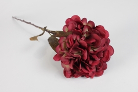 AM-000245 Burgundy artificial hydrangea H72 cm