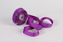 B014UN Purple large grain ribbon 25mm x 20m