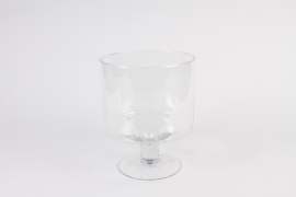 B242IH Coupe en verre sur pied D18.5cm H23.5cm