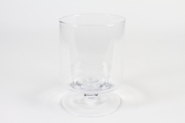 B243IH Glass stemmed bowl D14cm H19cm